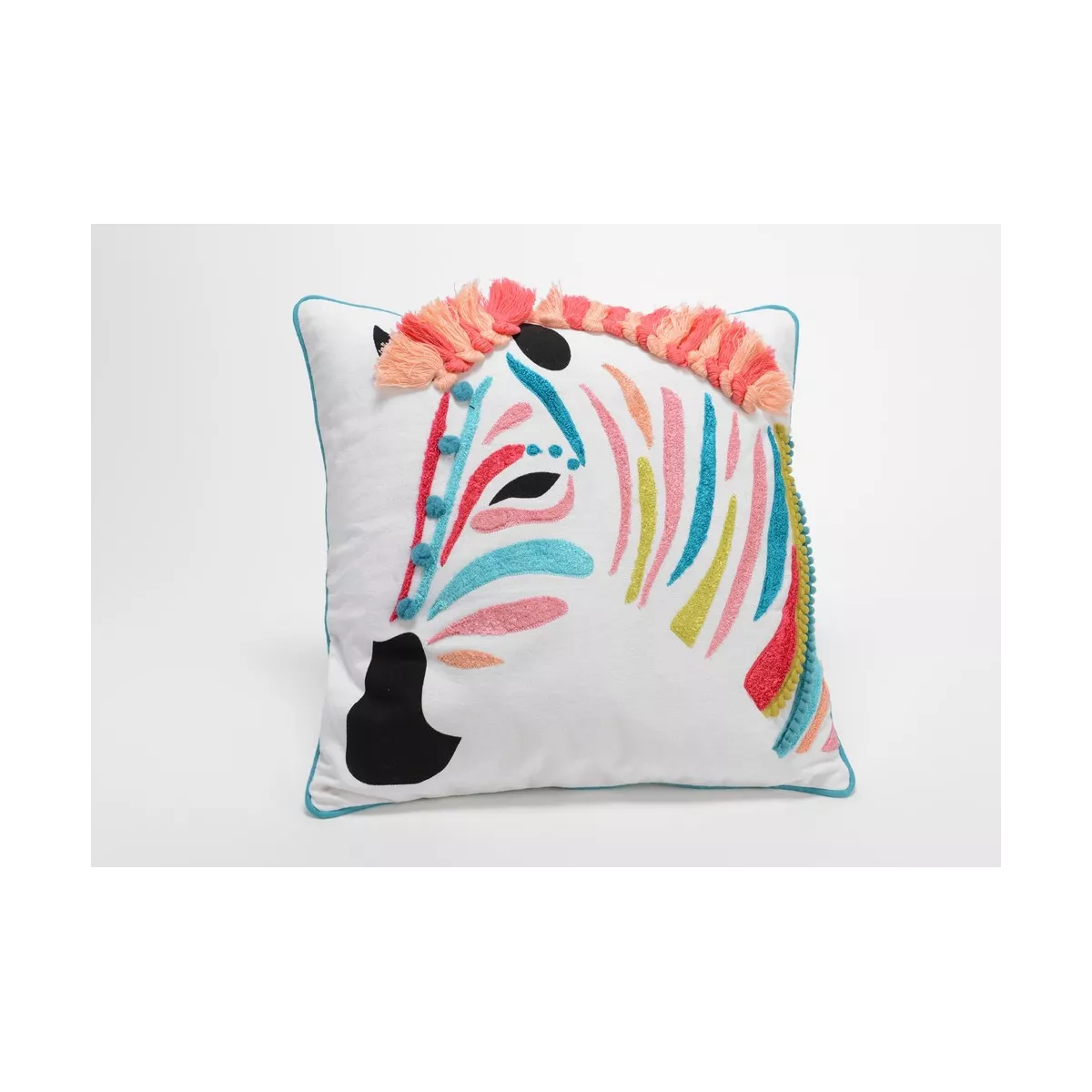 Coussin Zebre Coloré 40x40