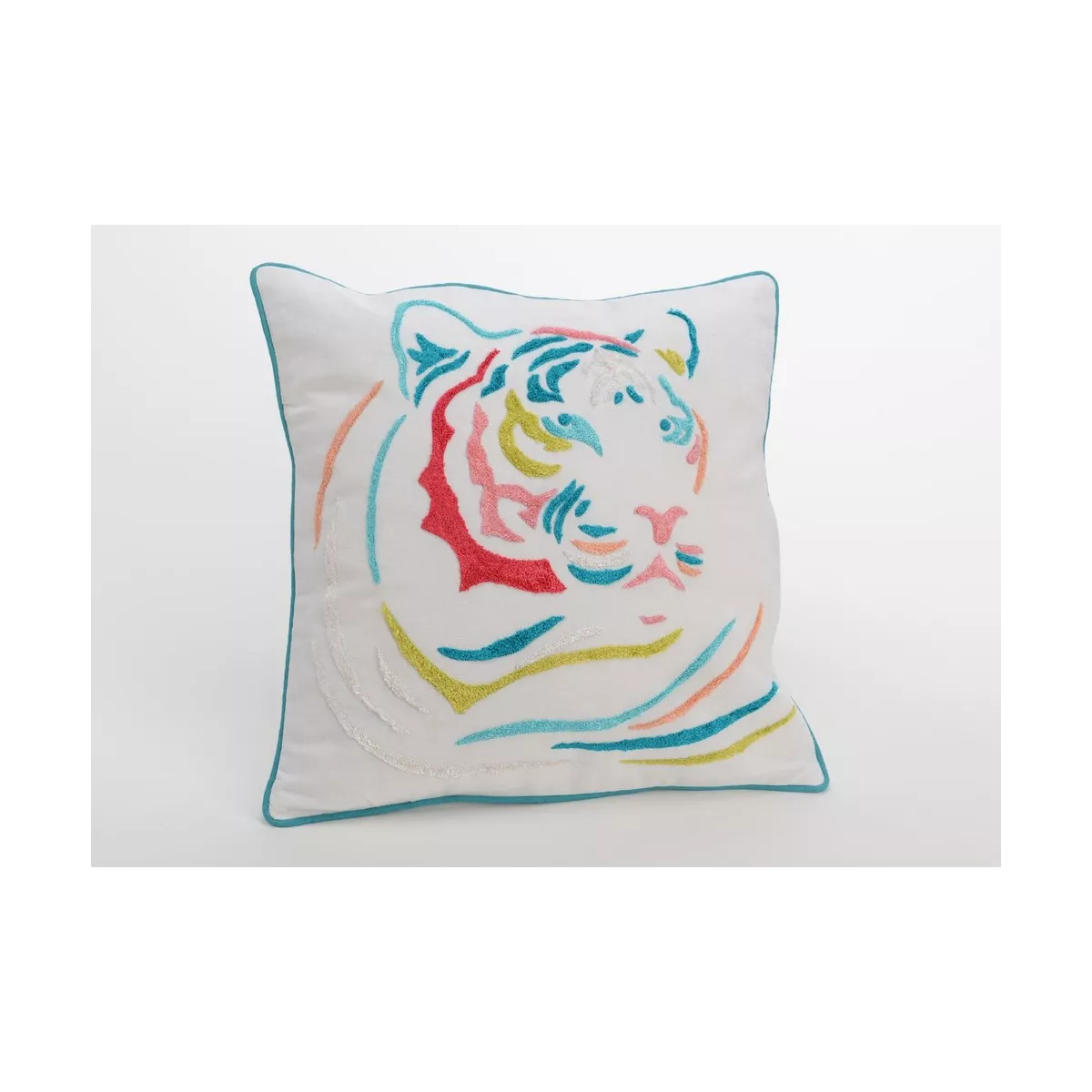 Coussin Tigre Coloré 40x40