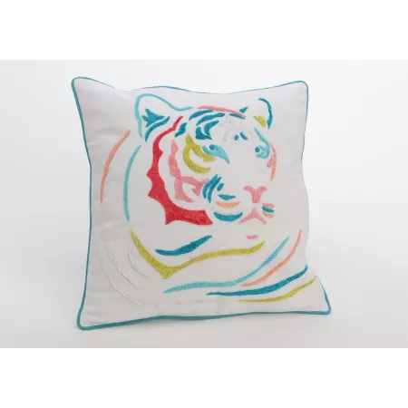Coussin Tigre Coloré 40x40