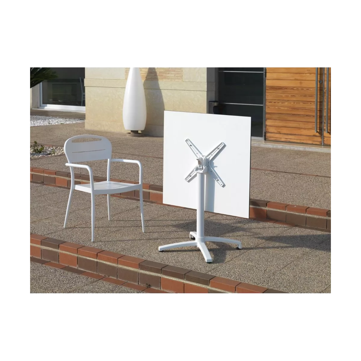 Fauteuil de Repas Sofia Alu Blanc