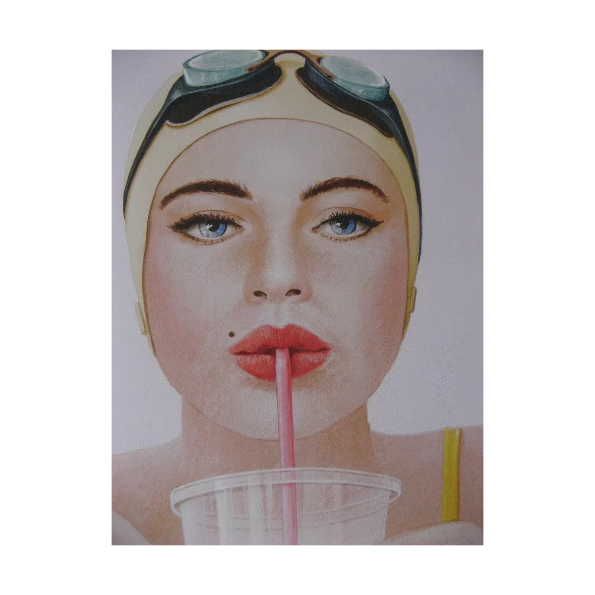 Tableau Baigneuse Cocktail 35x35