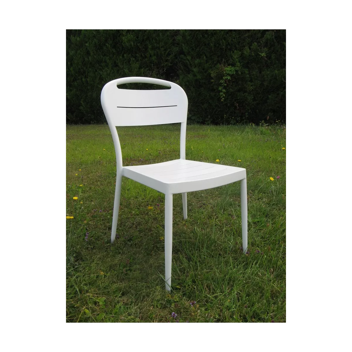 Chaise  Sofia en Aluminium Blanc