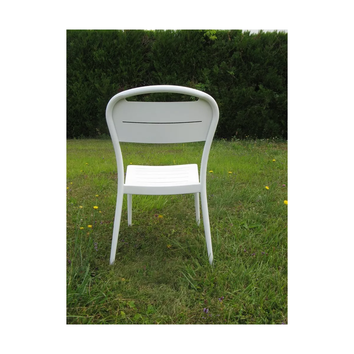 Chaise  Sofia en Aluminium Blanc
