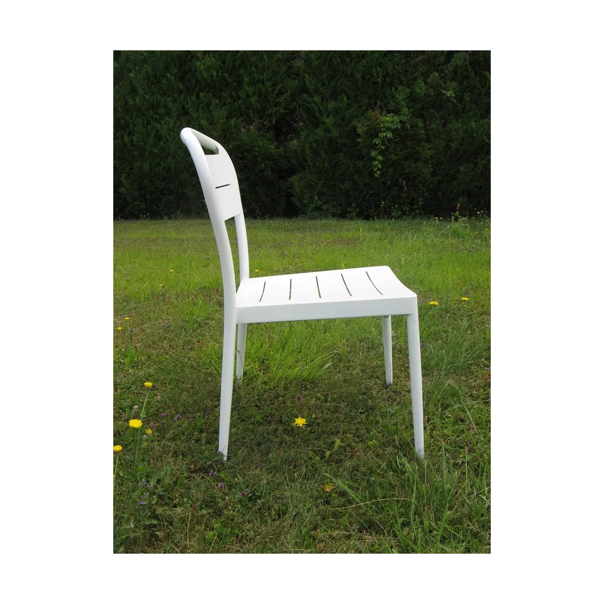 Chaise  Sofia en Aluminium Blanc