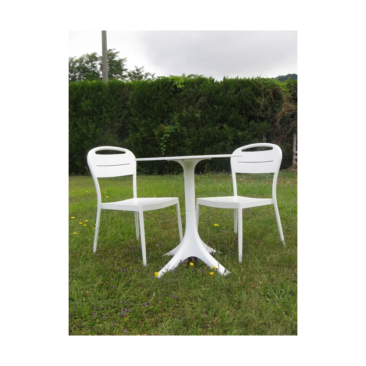 Chaise  Sofia en Aluminium Blanc