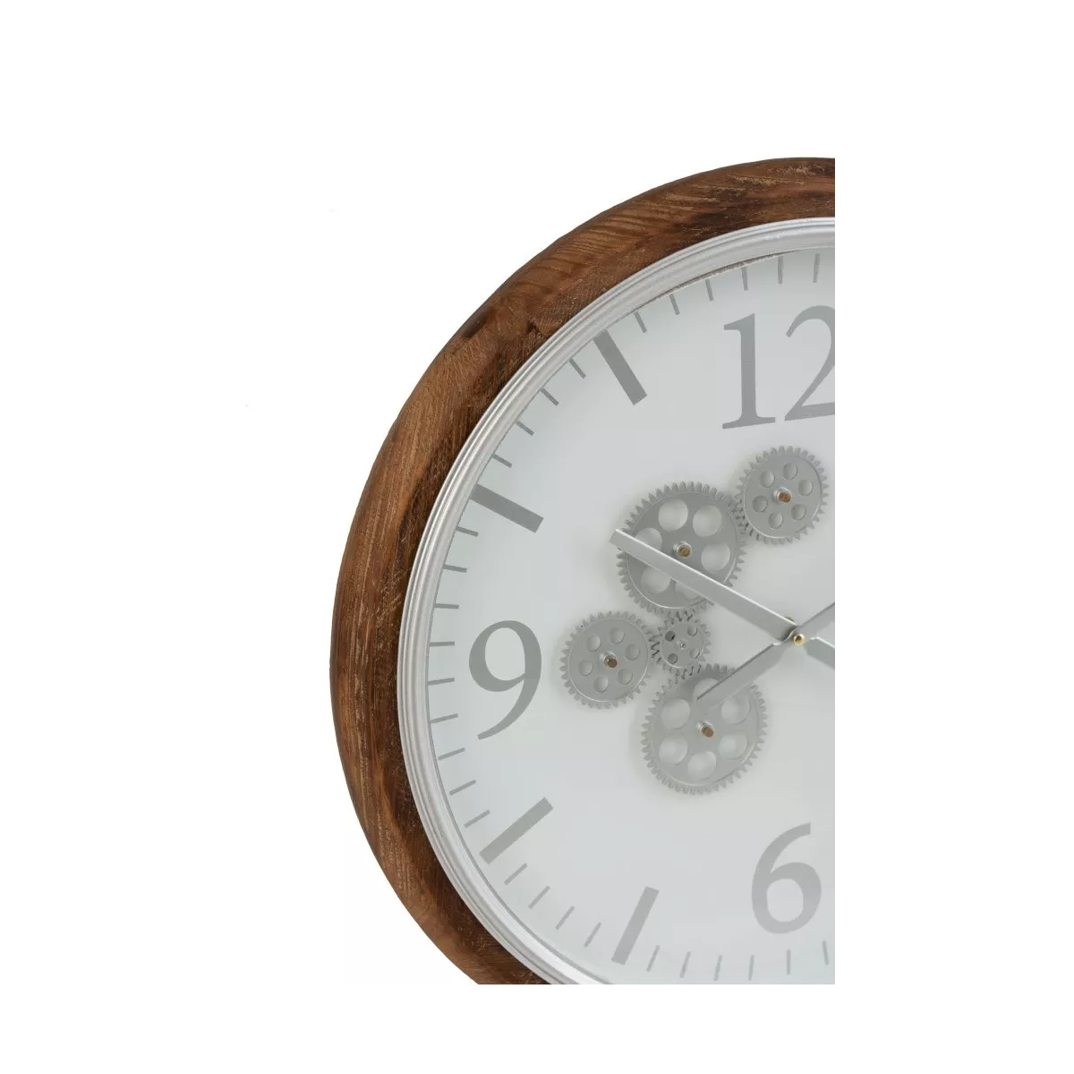 Horloge Engrenage Blanc 52x52