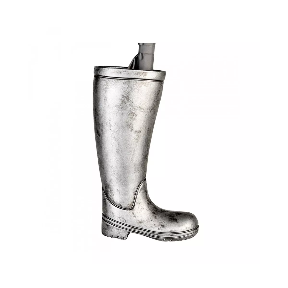 Porte Parapluies Botte Argent
