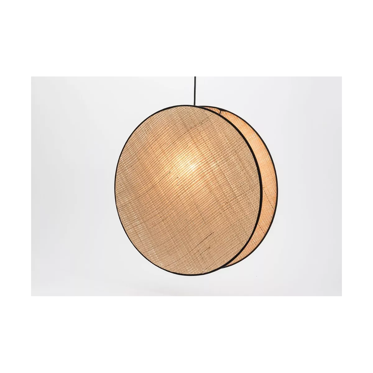 Suspension Luna Rabane Naturel 30x30