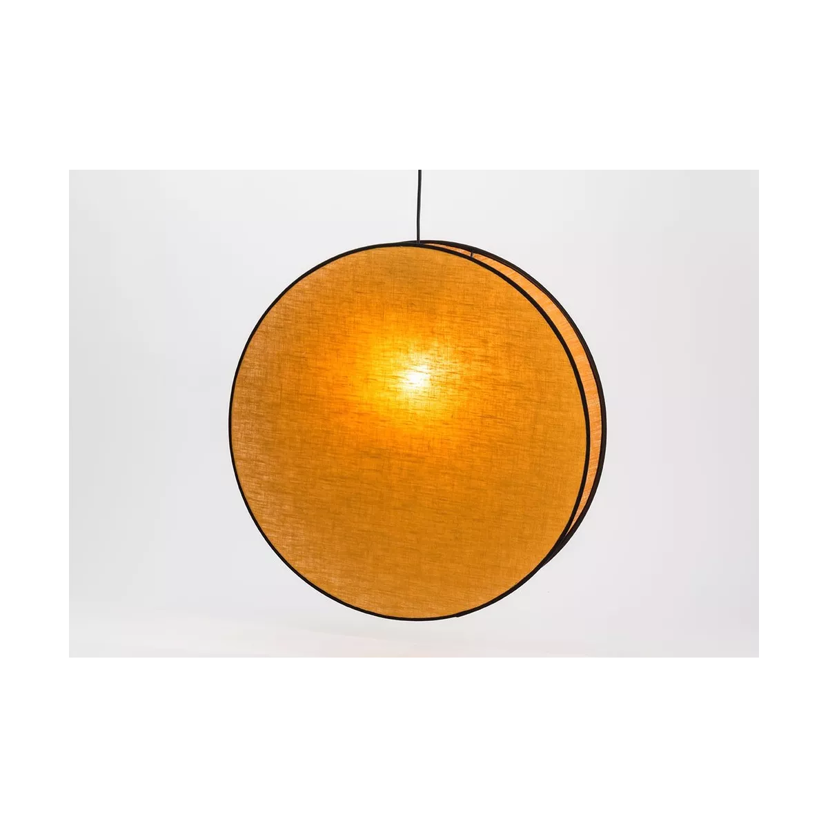 Suspension Luna Lin Moutarde 49x49