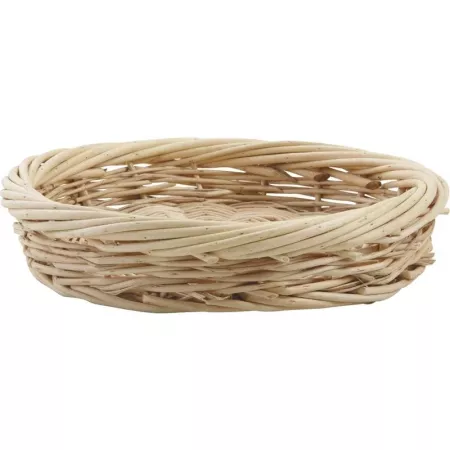 Corbeille Ronde Osier 27x27 Naturel