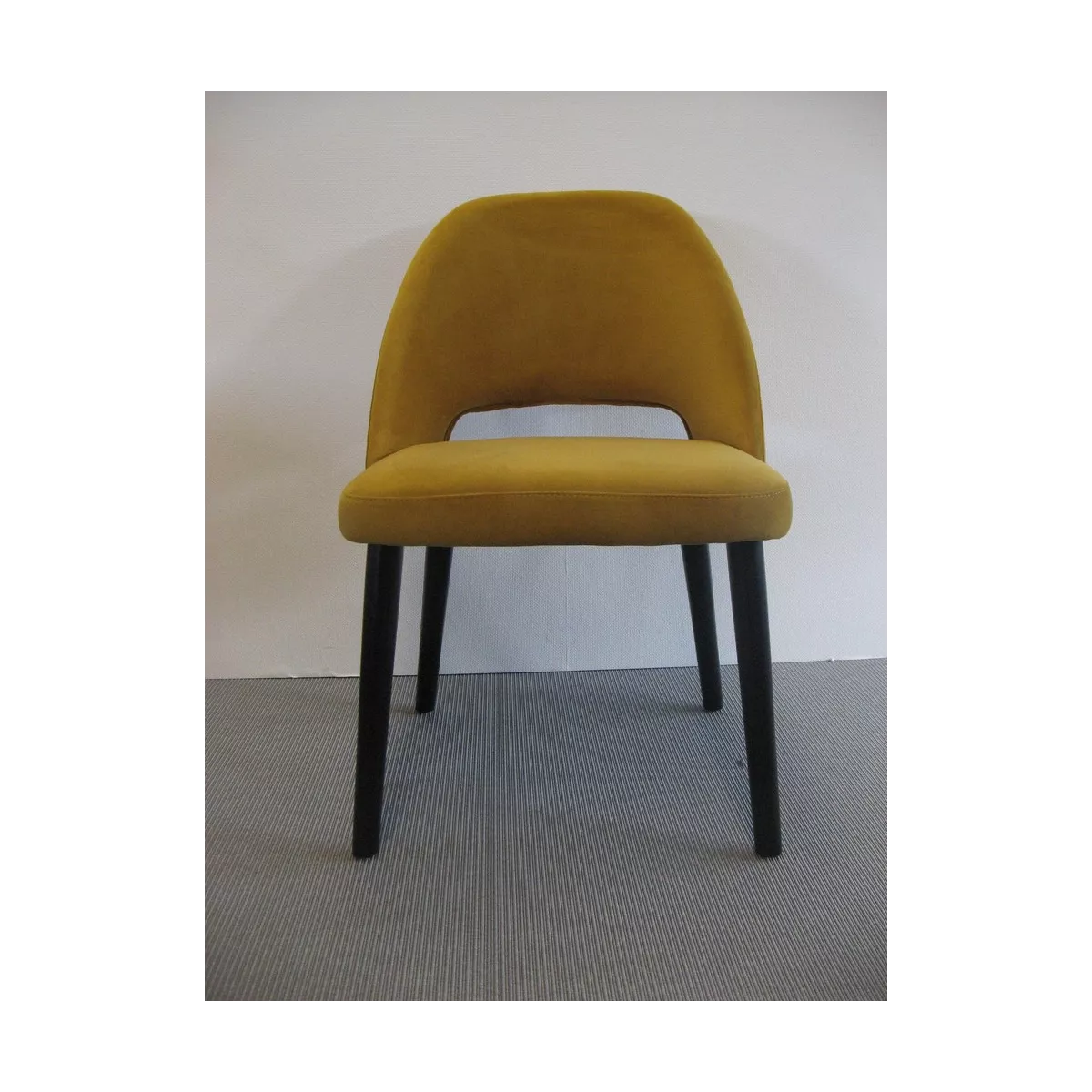 Chaise Joy Velours Moutarde