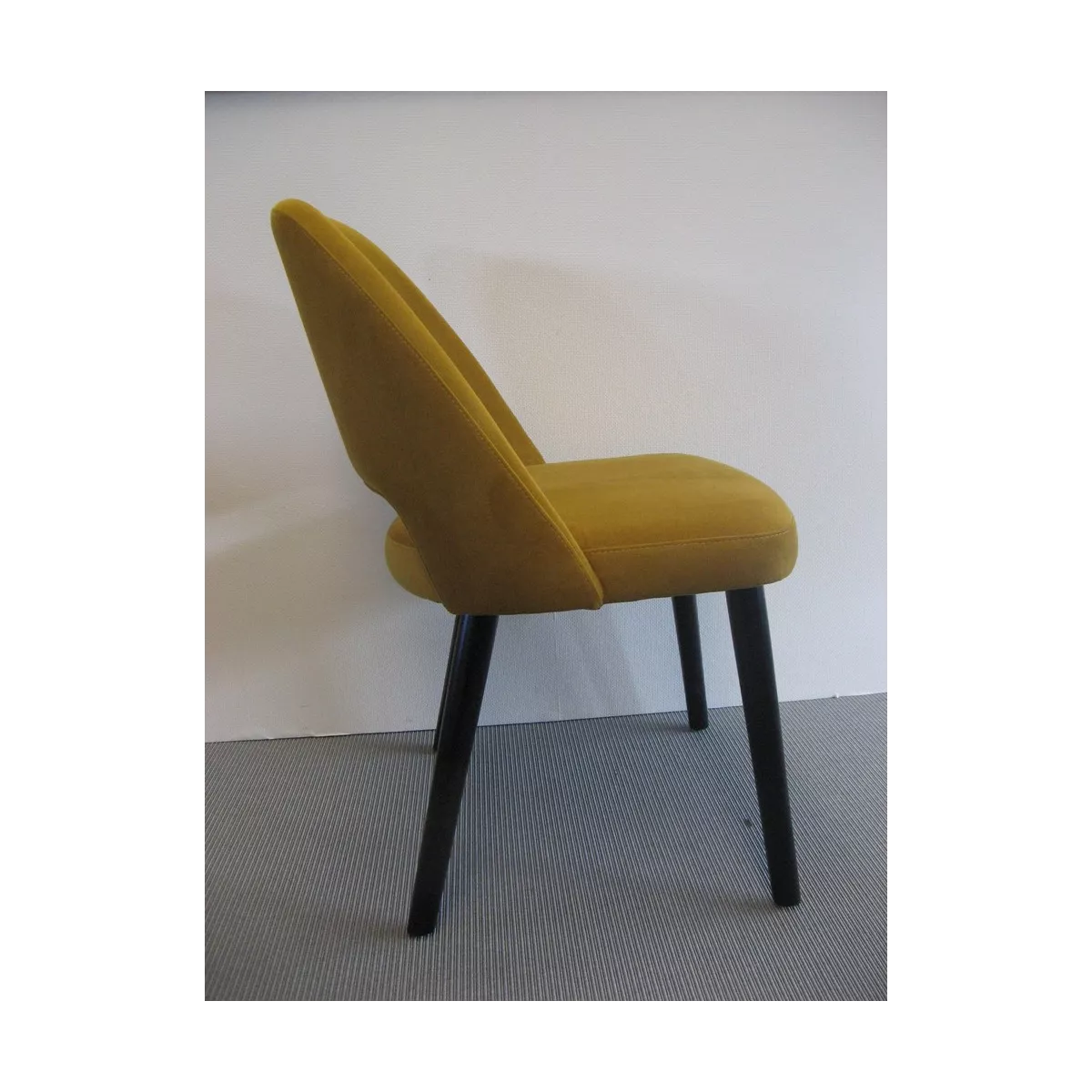 Chaise Joy Velours Moutarde