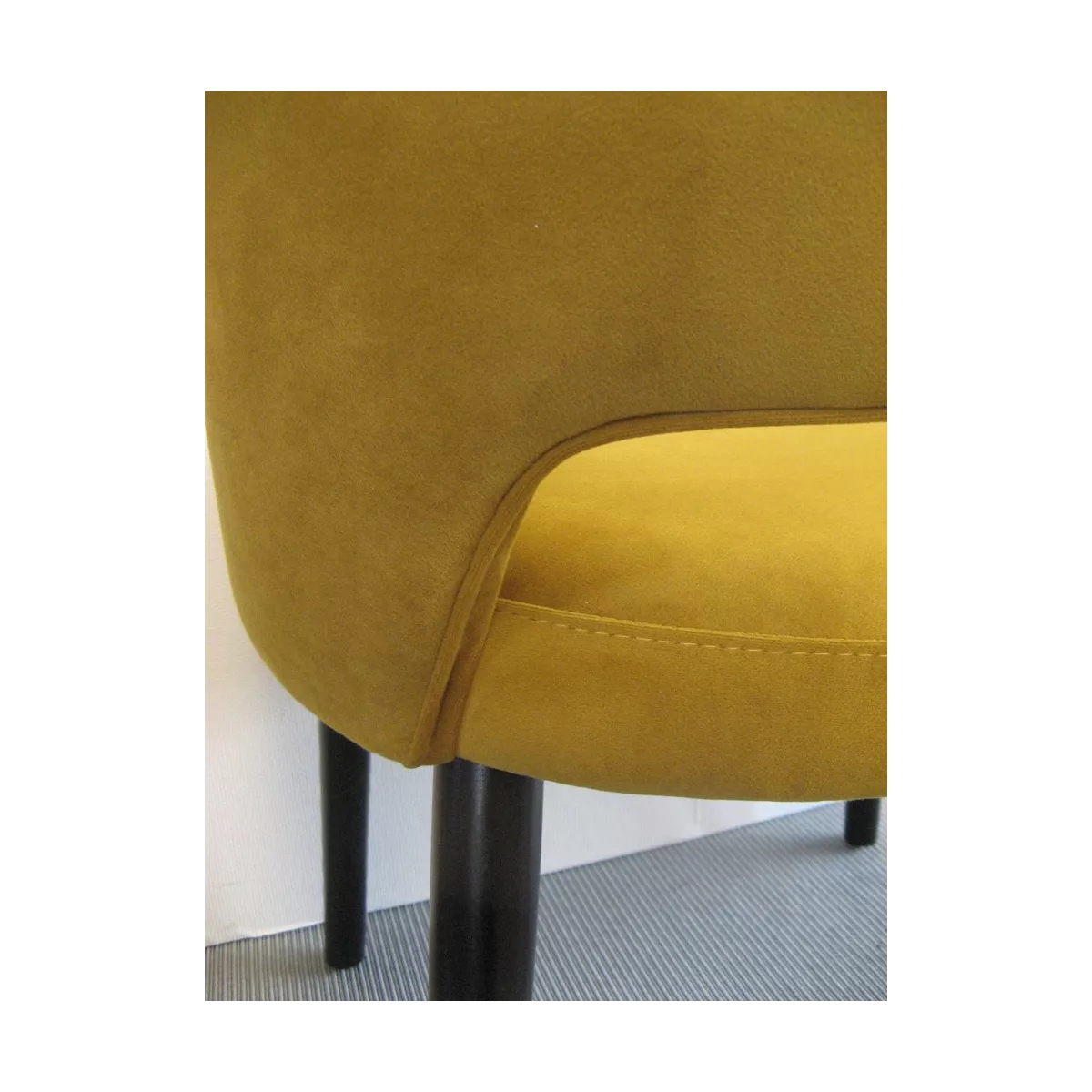 Chaise Joy Velours Moutarde