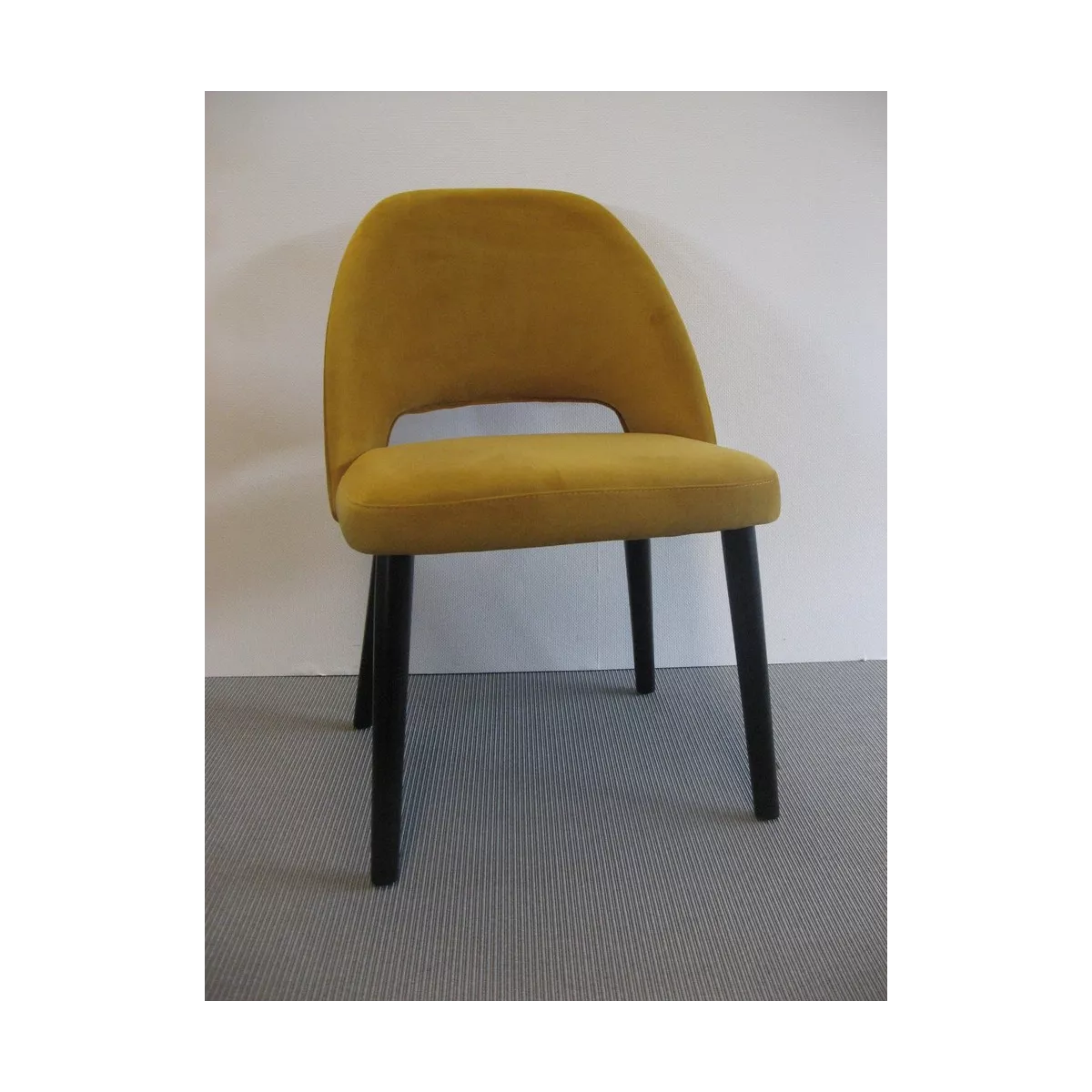 Chaise Joy Velours Moutarde