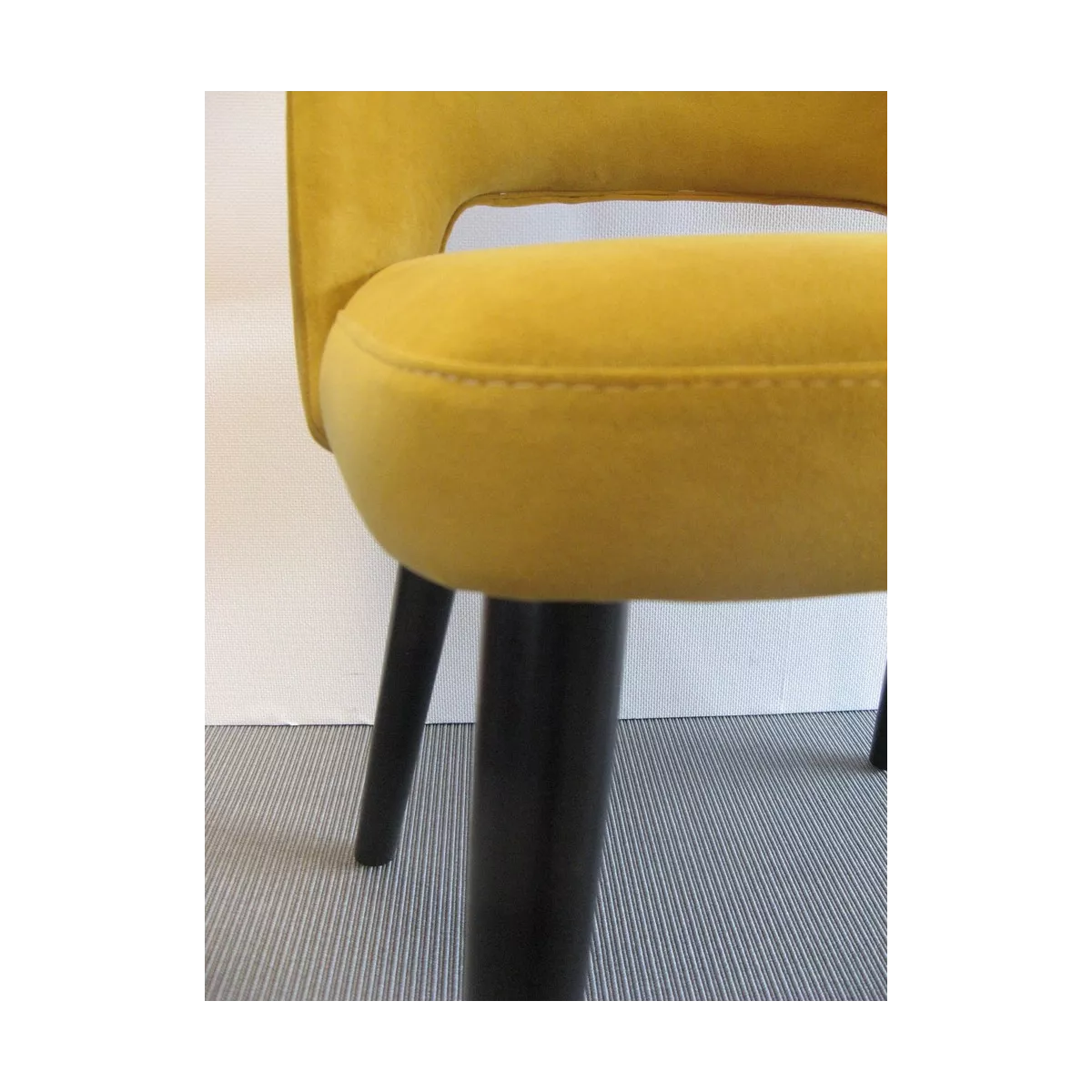Chaise Joy Velours Moutarde