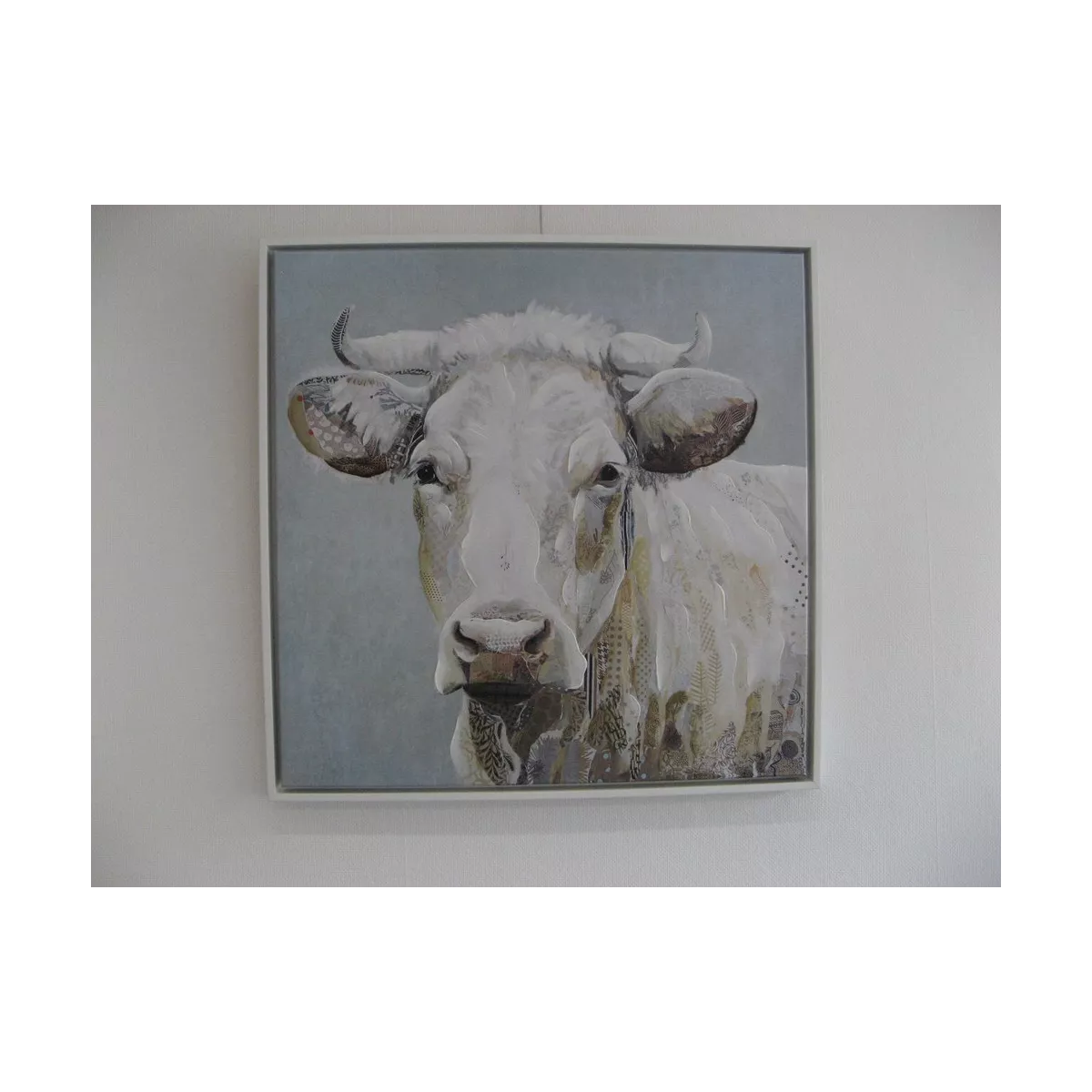 Tableau Vache blanche