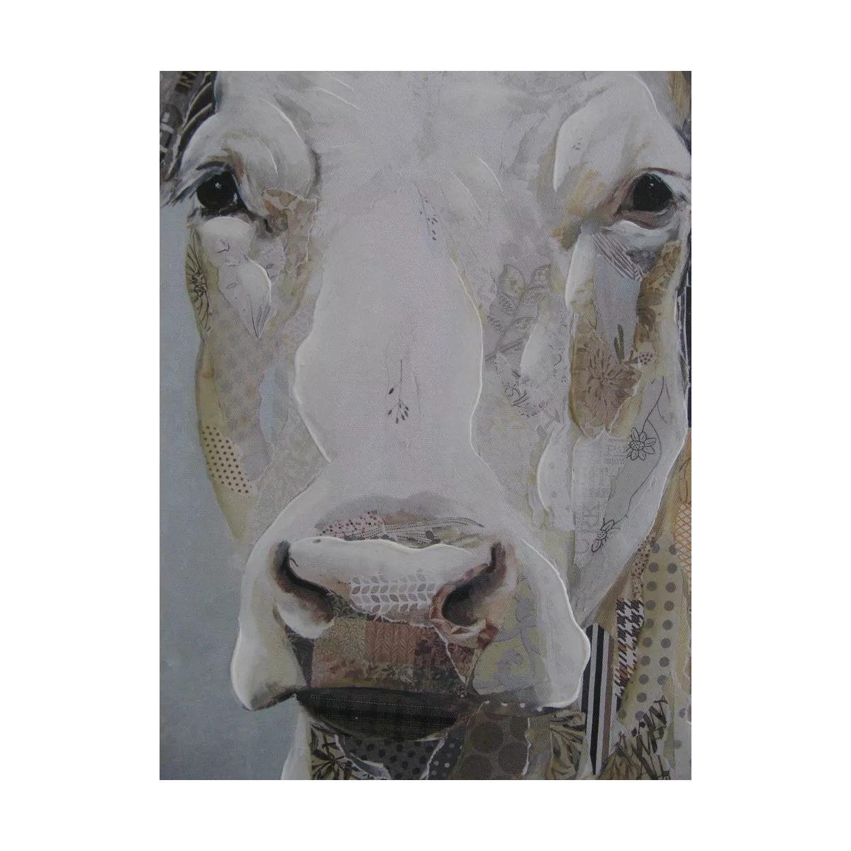 Tableau Vache blanche
