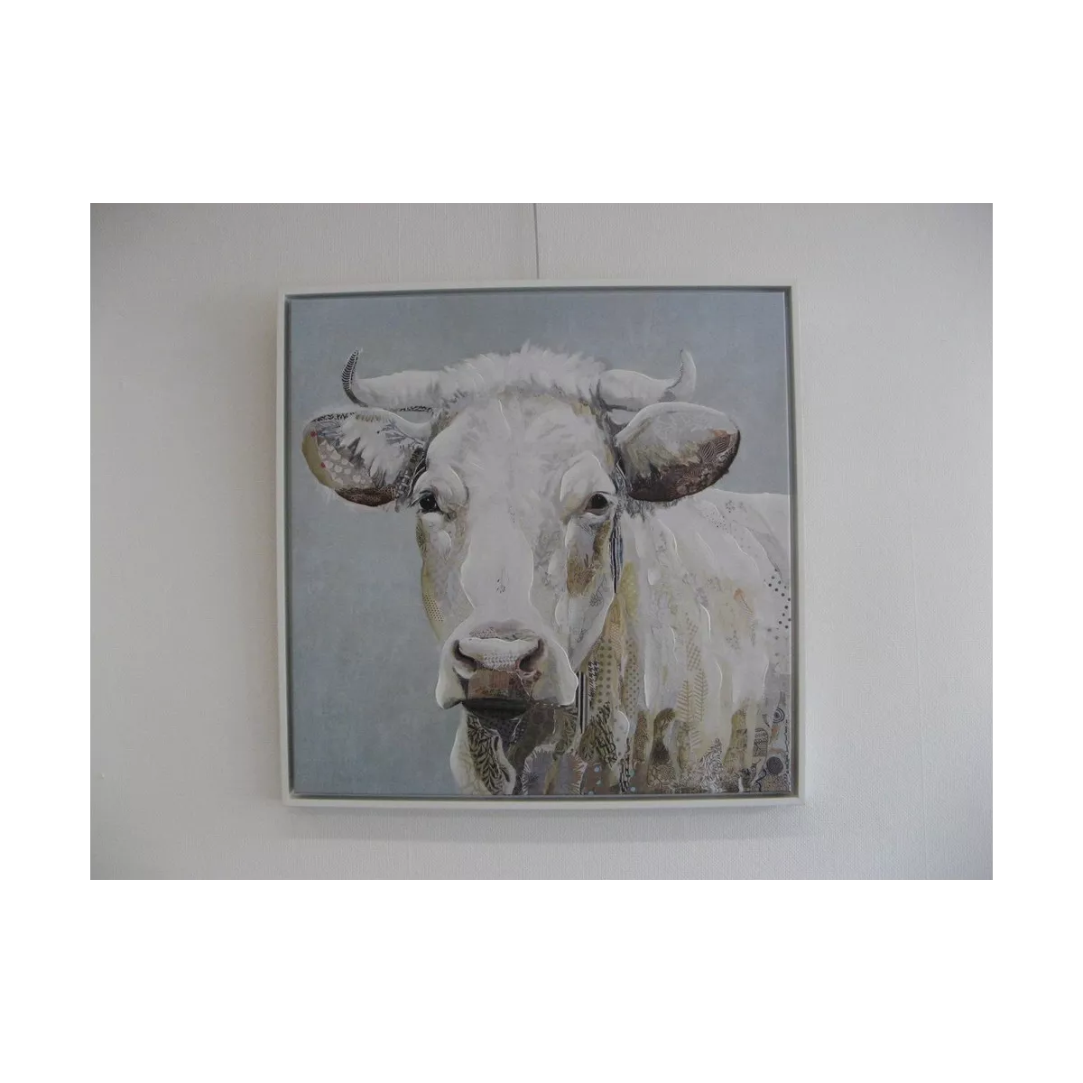 Tableau Vache blanche