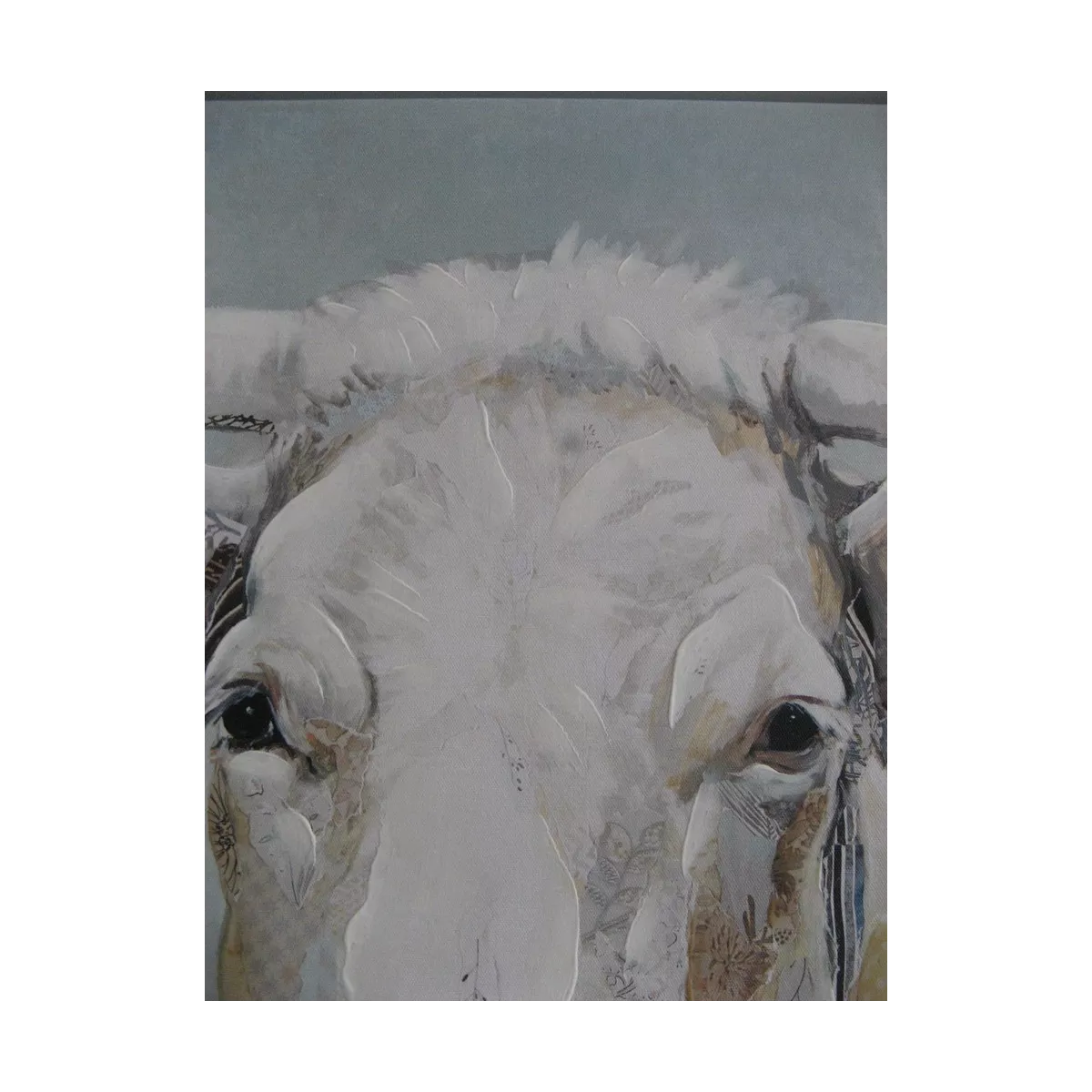 Tableau Vache blanche