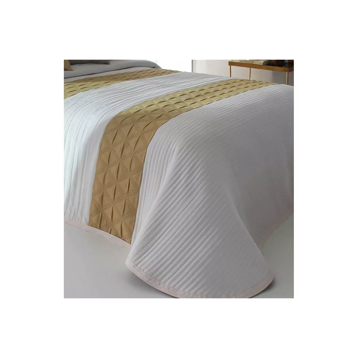 Couvre Lit Conte 250x270 Moutarde