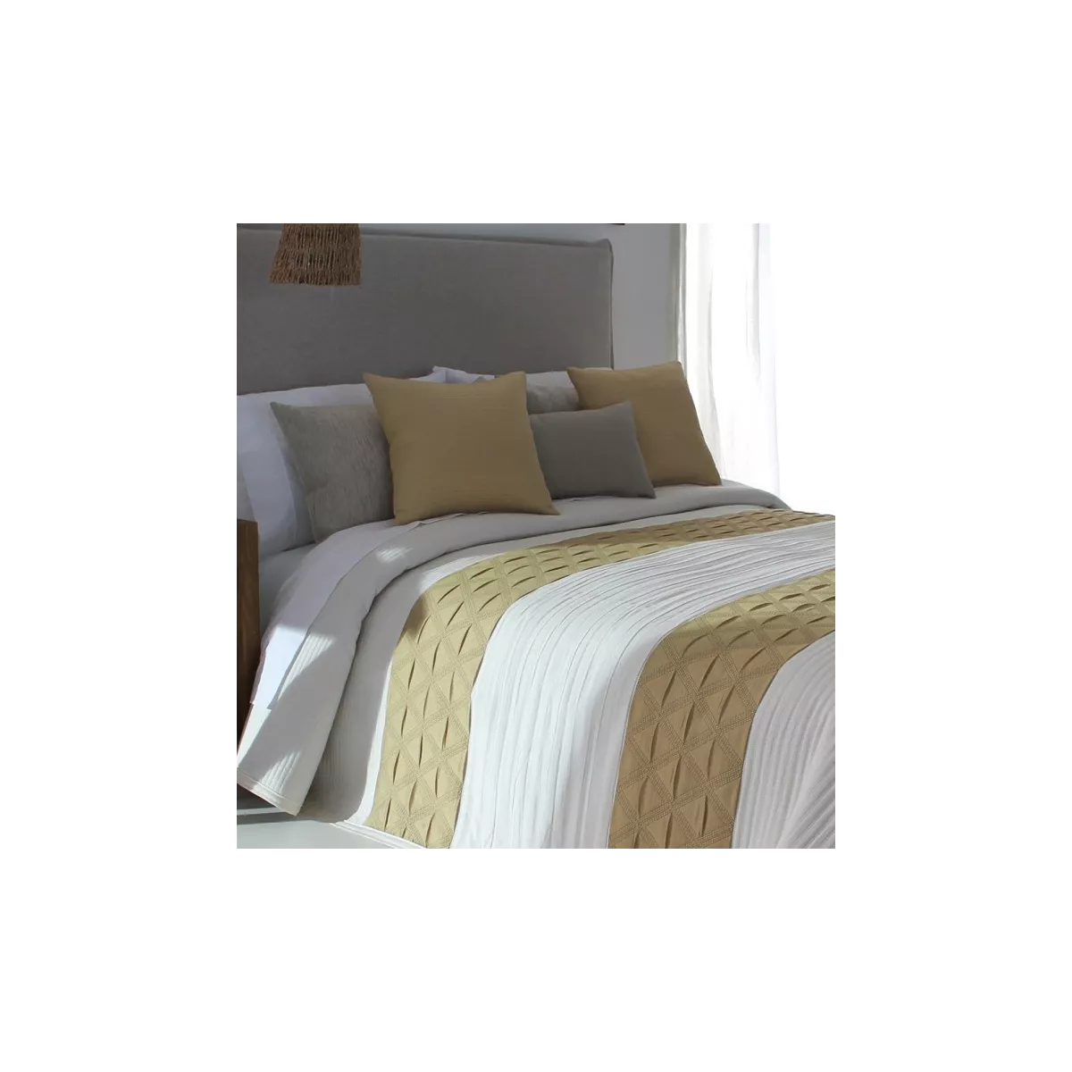 Couvre Lit Conte 250x270 Moutarde