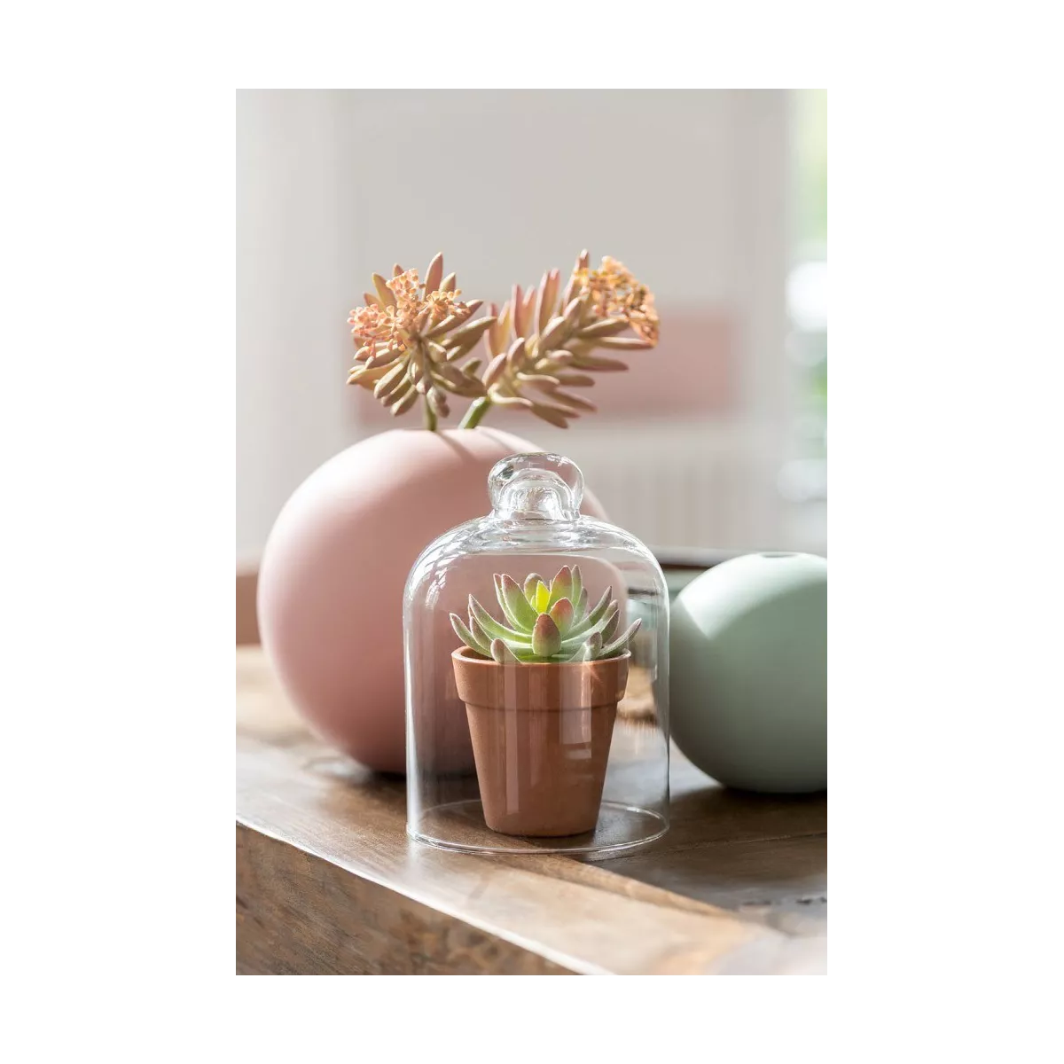 Vase  Galet Vert Pastel