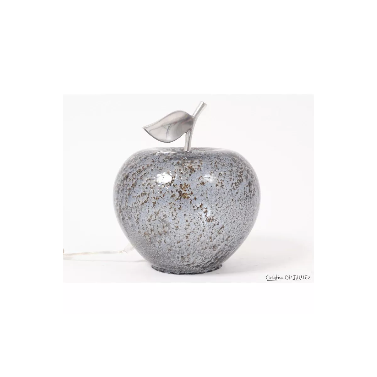 Lampe Pomme Gris Fumé 24x24