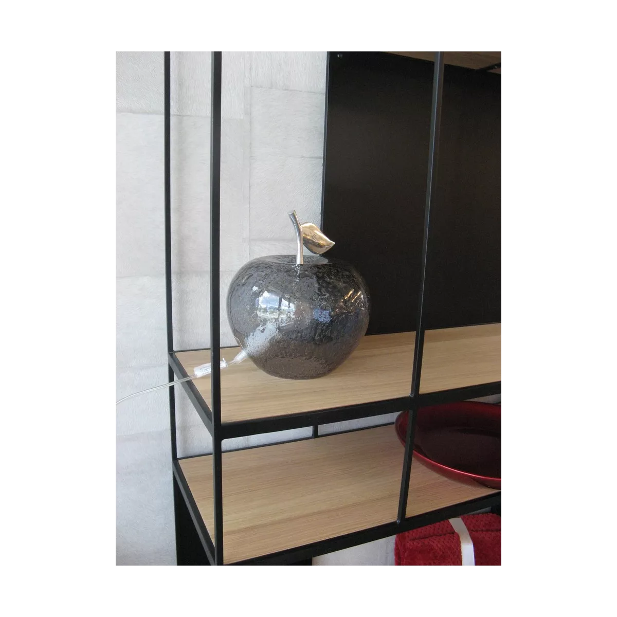 Lampe Pomme Gris Fumé 24x24