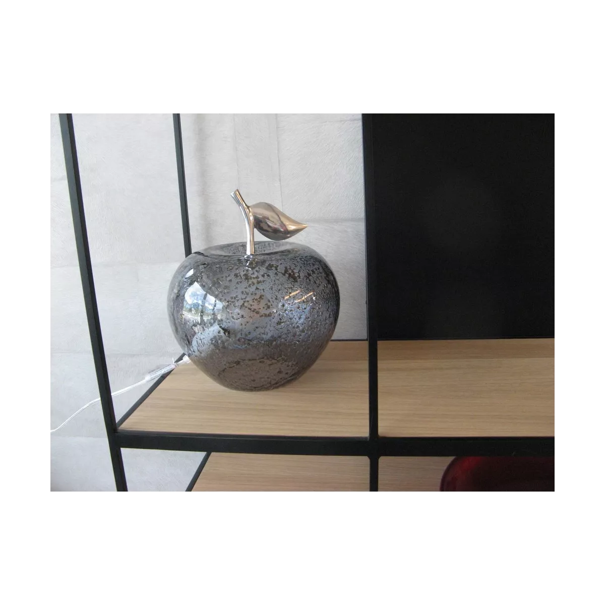 Lampe Pomme Gris Fumé 24x24