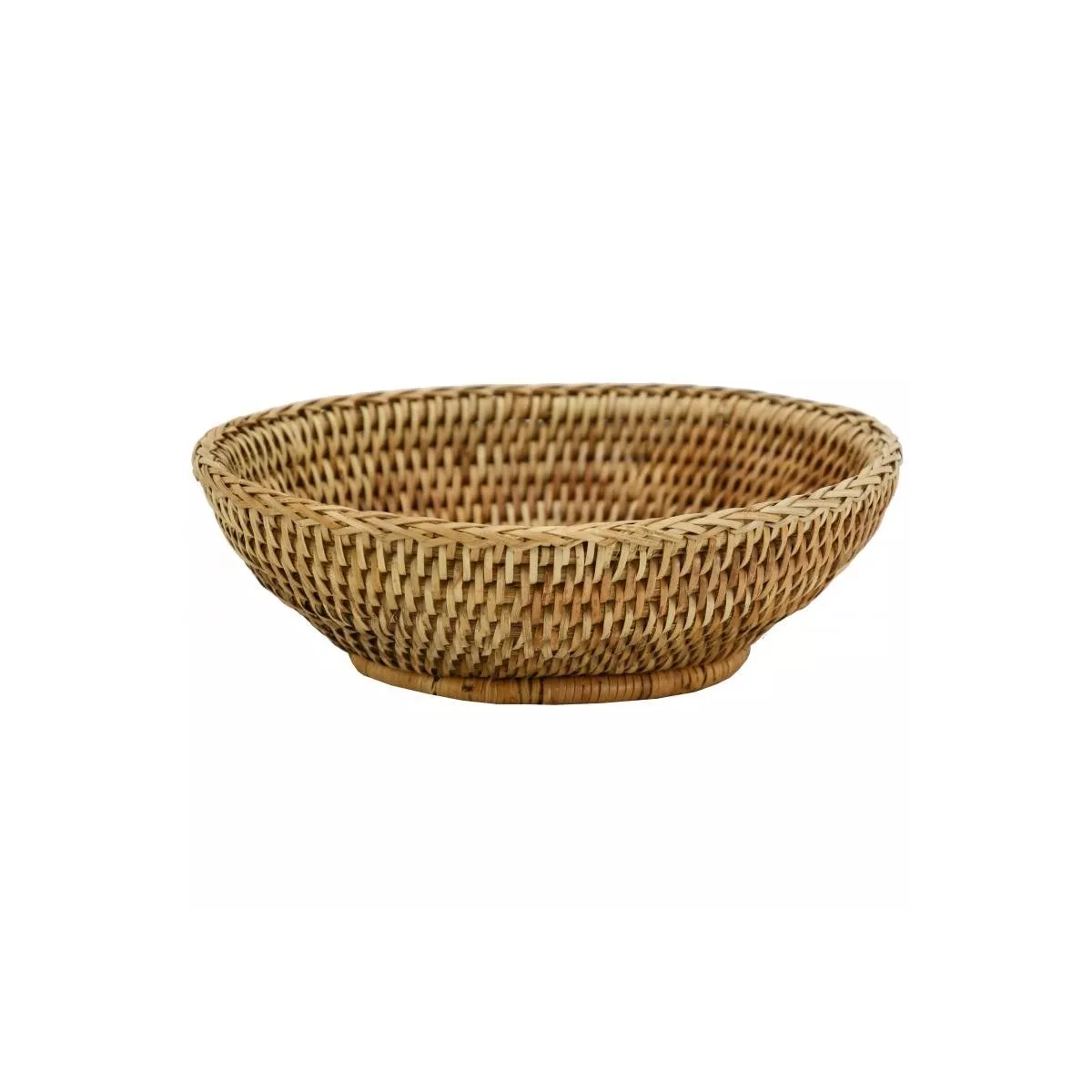 Corbeille Ovale Rotin  Antique 23x19