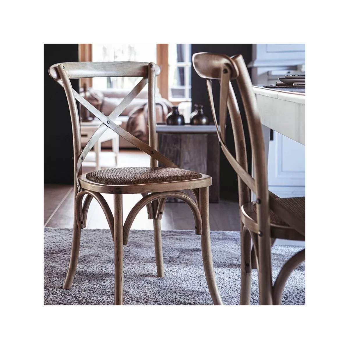 Chaise Bistrot en Bois Orme