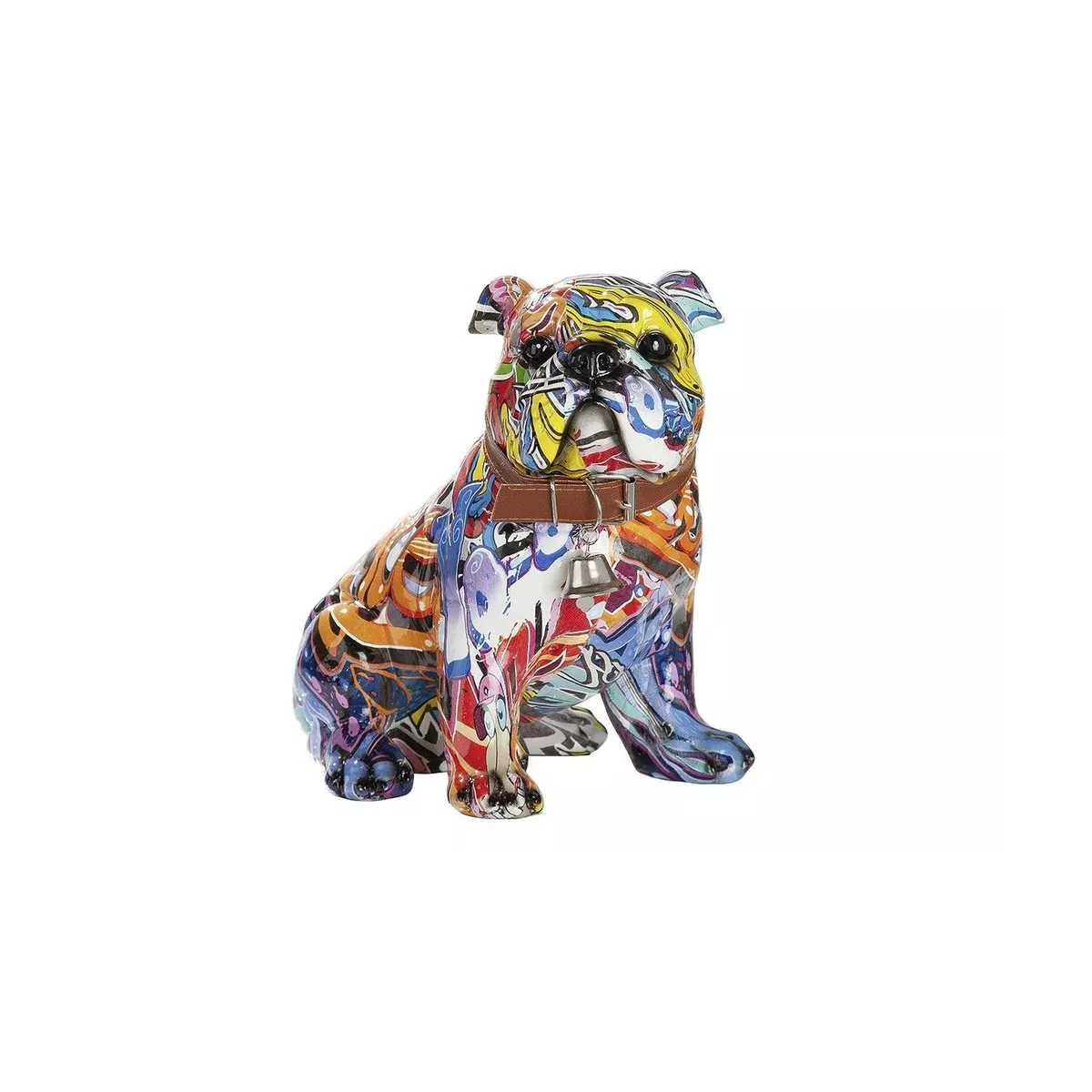 Sculpture Bulldog Assis Pop Art H.22cm