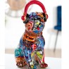 Sculpture Bulldog Music Pop Art H.30cm