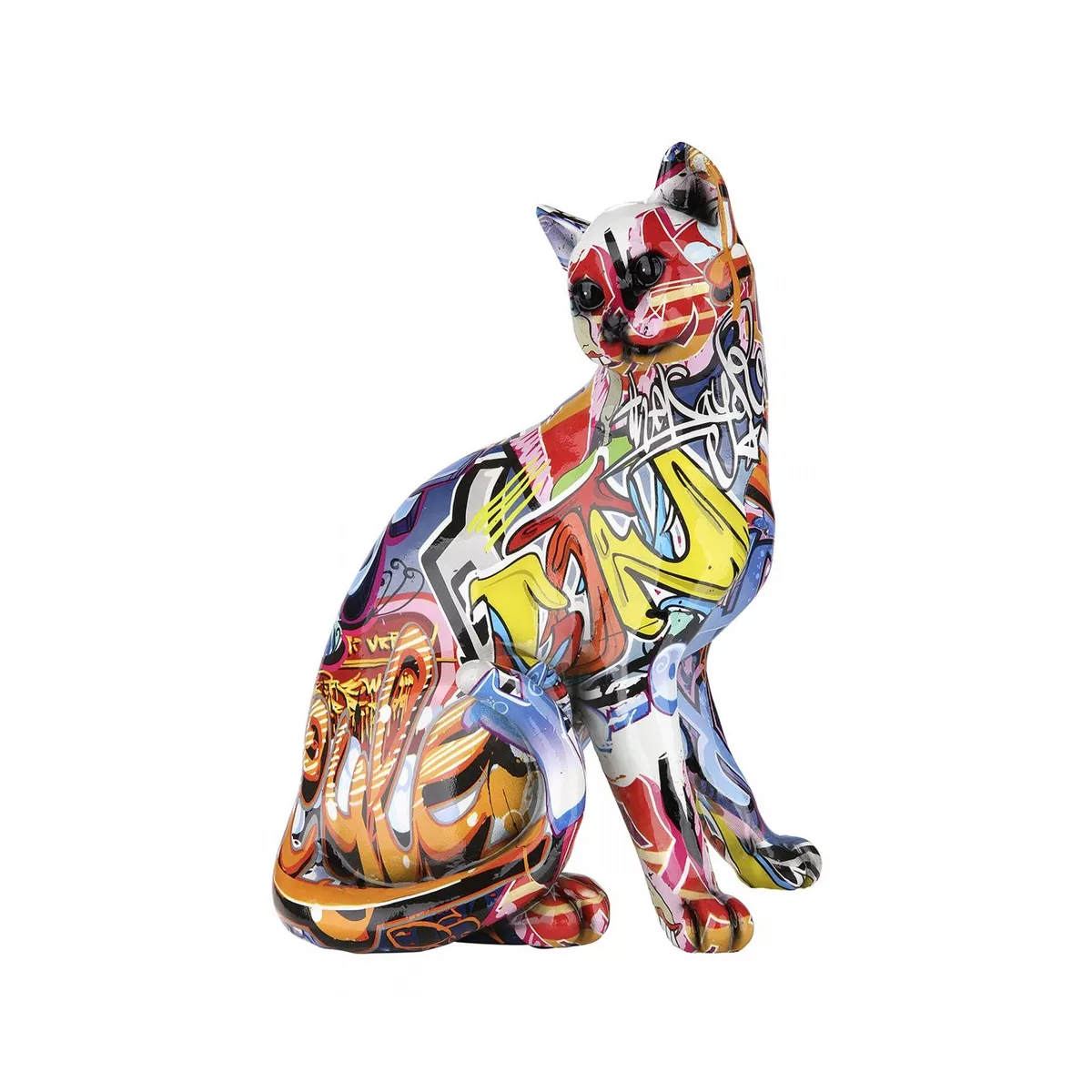 Sculpture Chat Pop Art H.29cm