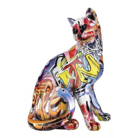 Sculpture Chat Pop Art H.29cm