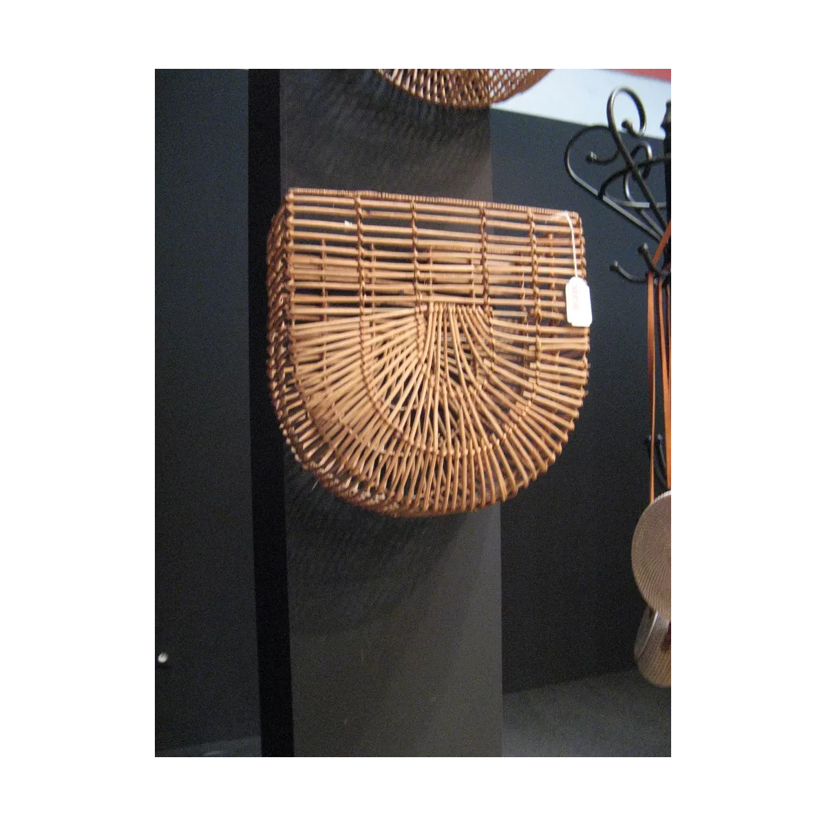Porte Revues Mural Rotin Naturel