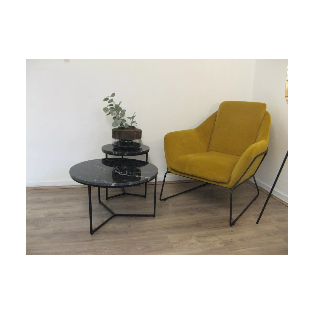 Tables Basses Marbre Primo Noir 60 X 36 h cm