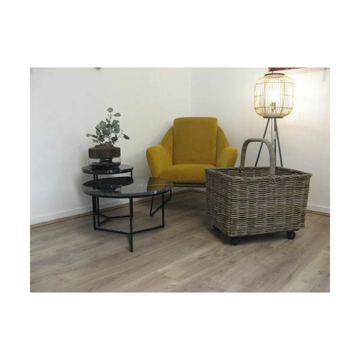 Tables Basses Marbre Primo Noir 70 X 32h cm