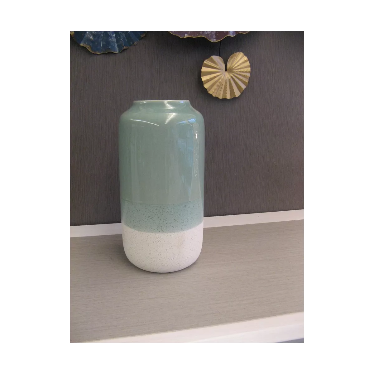Vase Eco Chic Vert Pastel H.34