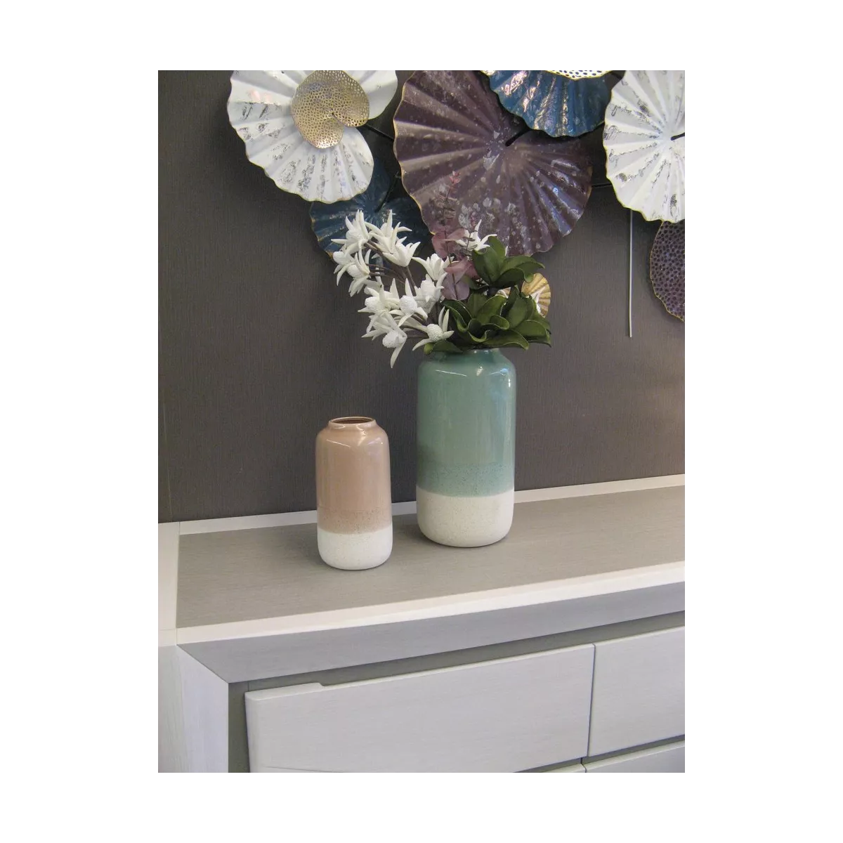 Vase Eco Chic Vert Pastel H.34