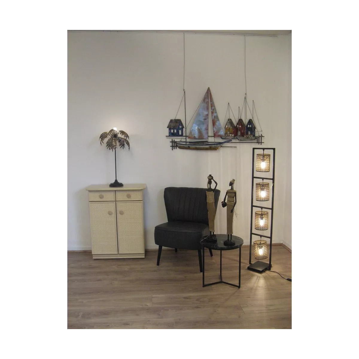 Meuble Zante 67x34 : 2 Portes et 2 Tiroirs Filipino