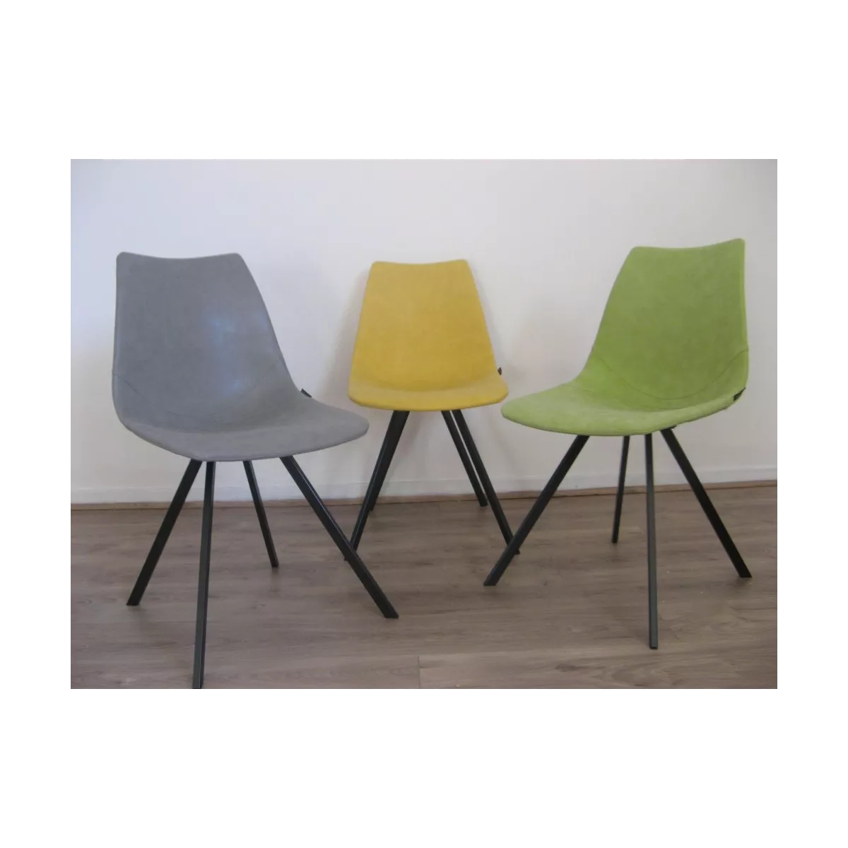 Chaise Happy  Simili Vert