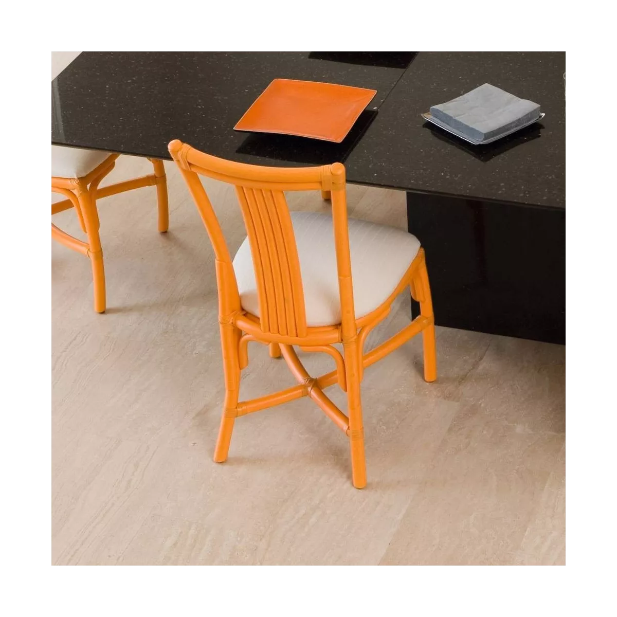 Chaise Bandar Orange