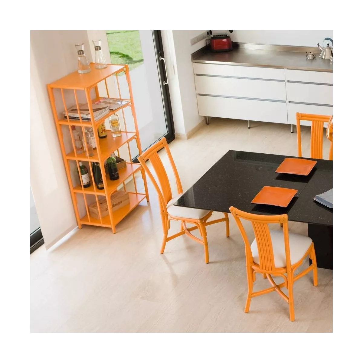 Chaise Bandar Orange