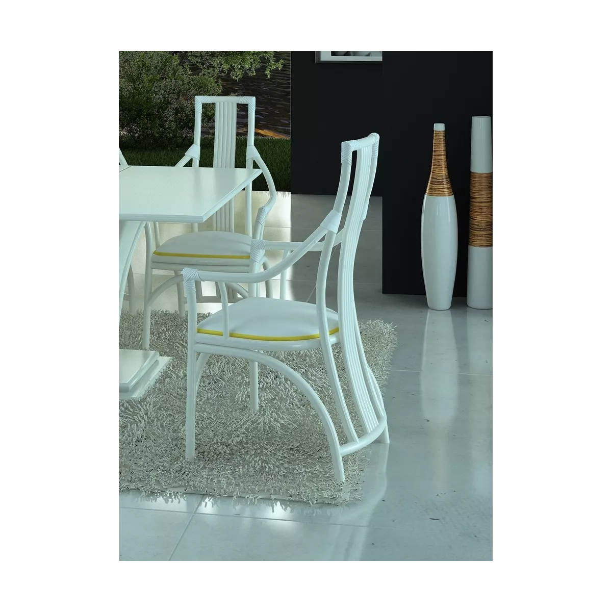 Chaise Delos Blanc