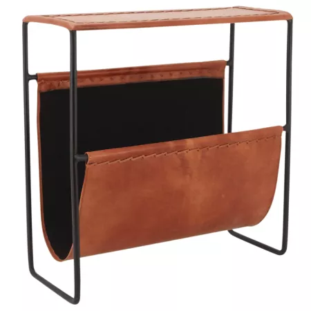 Porte Revues Cuir et Métal