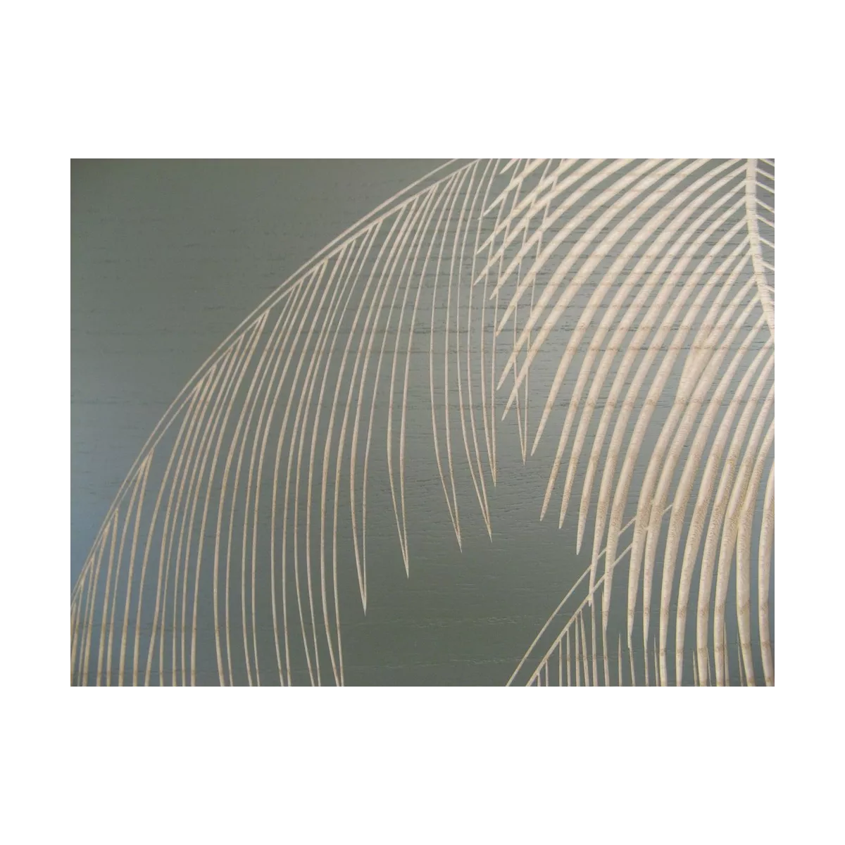 Tableau en Bois Sculpté Palmier
