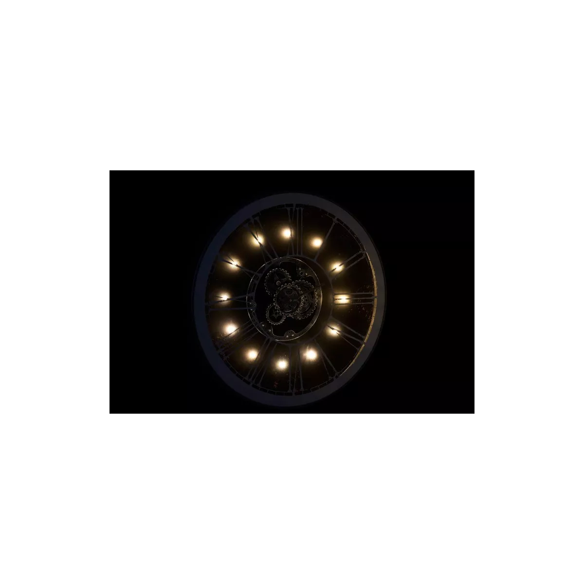 Horloge Industrielle 80x80 avec Led
