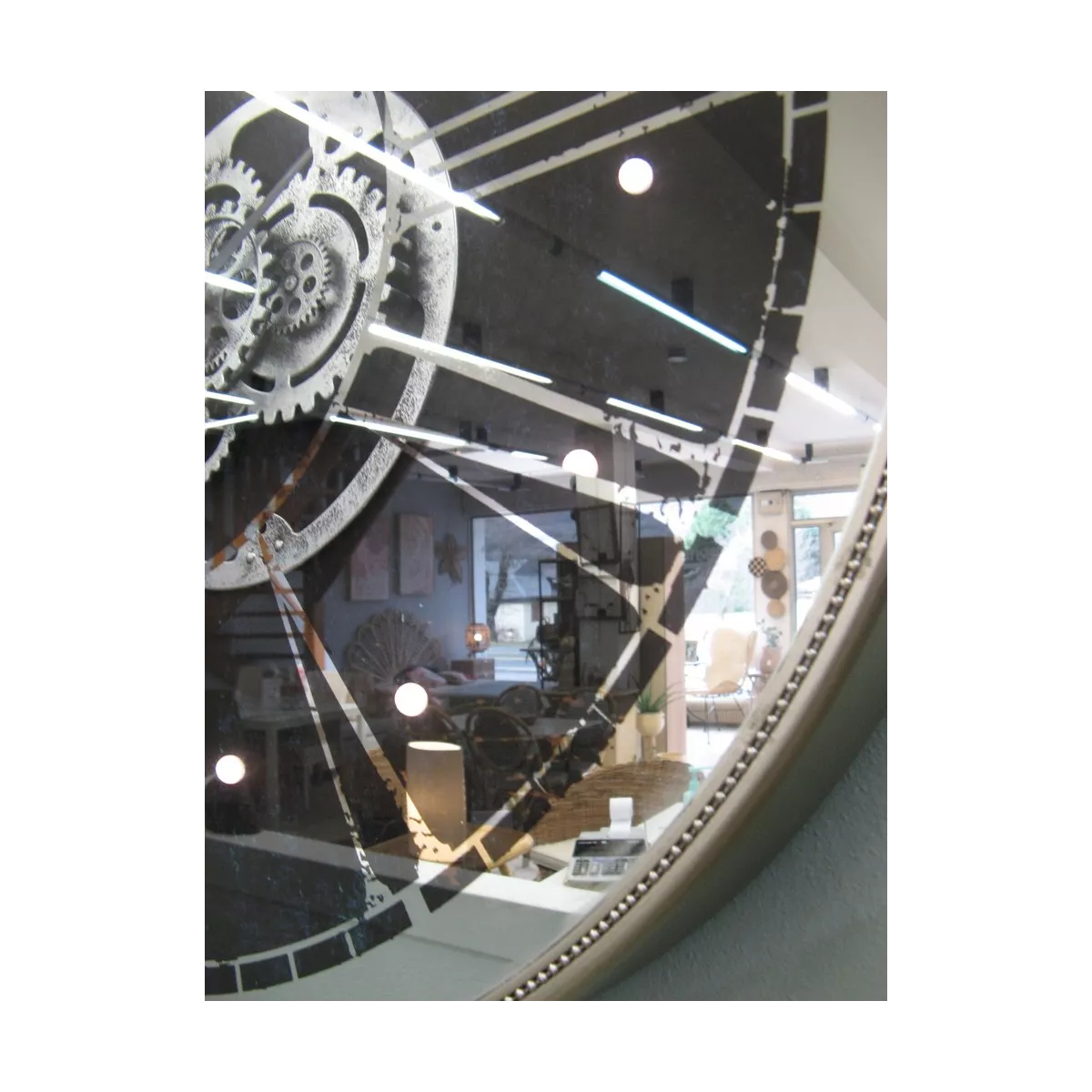 Horloge Industrielle 80x80 avec Led