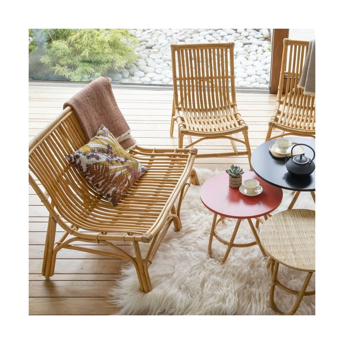 Banquette Rotin David